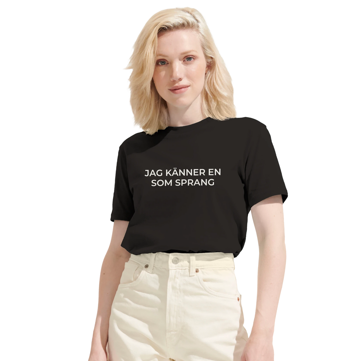 Humoristisk supporter-t-shirt till löparloppet.