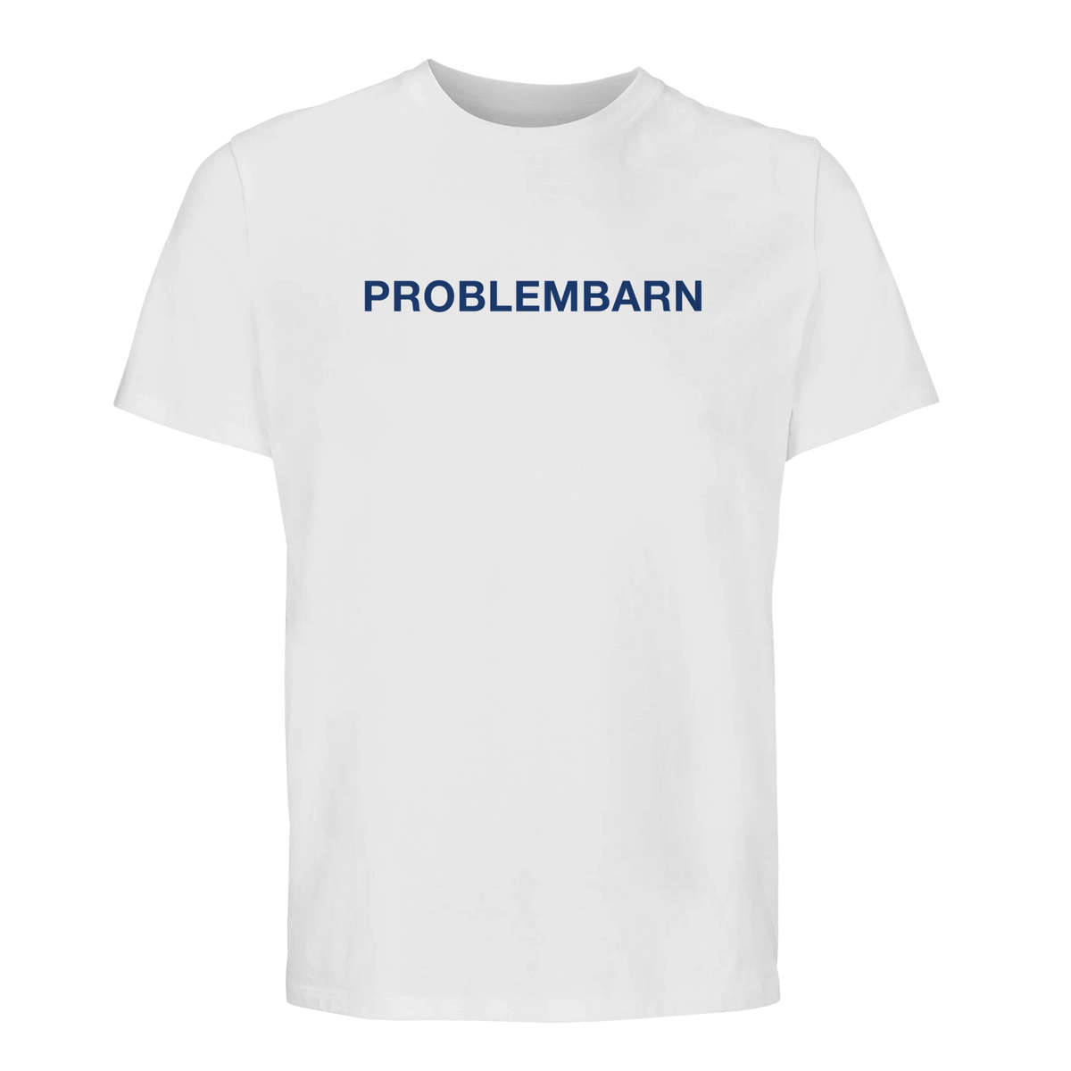 Vit Göteborg t-shirt med "Problembarn" tryckt över hela bröstet