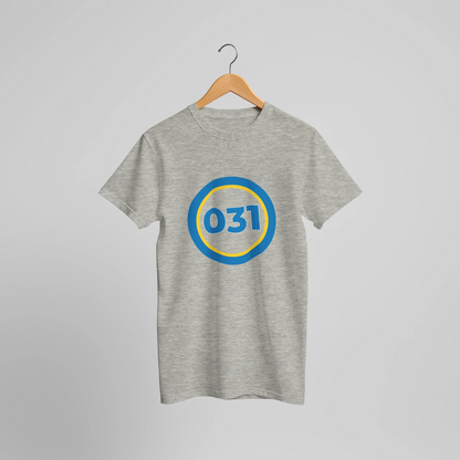 031 – Grå Fitted T-shirt Rund Design – design från GBGMotiv, Göteborg