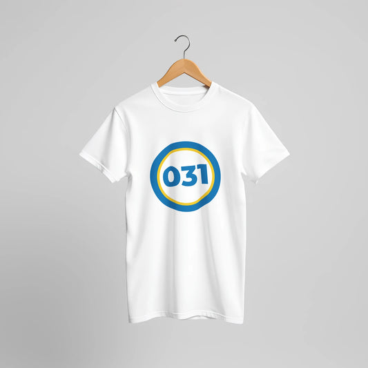 031 – Vit Fitted T-shirt Rund Design – design från GBGMotiv, Göteborg
