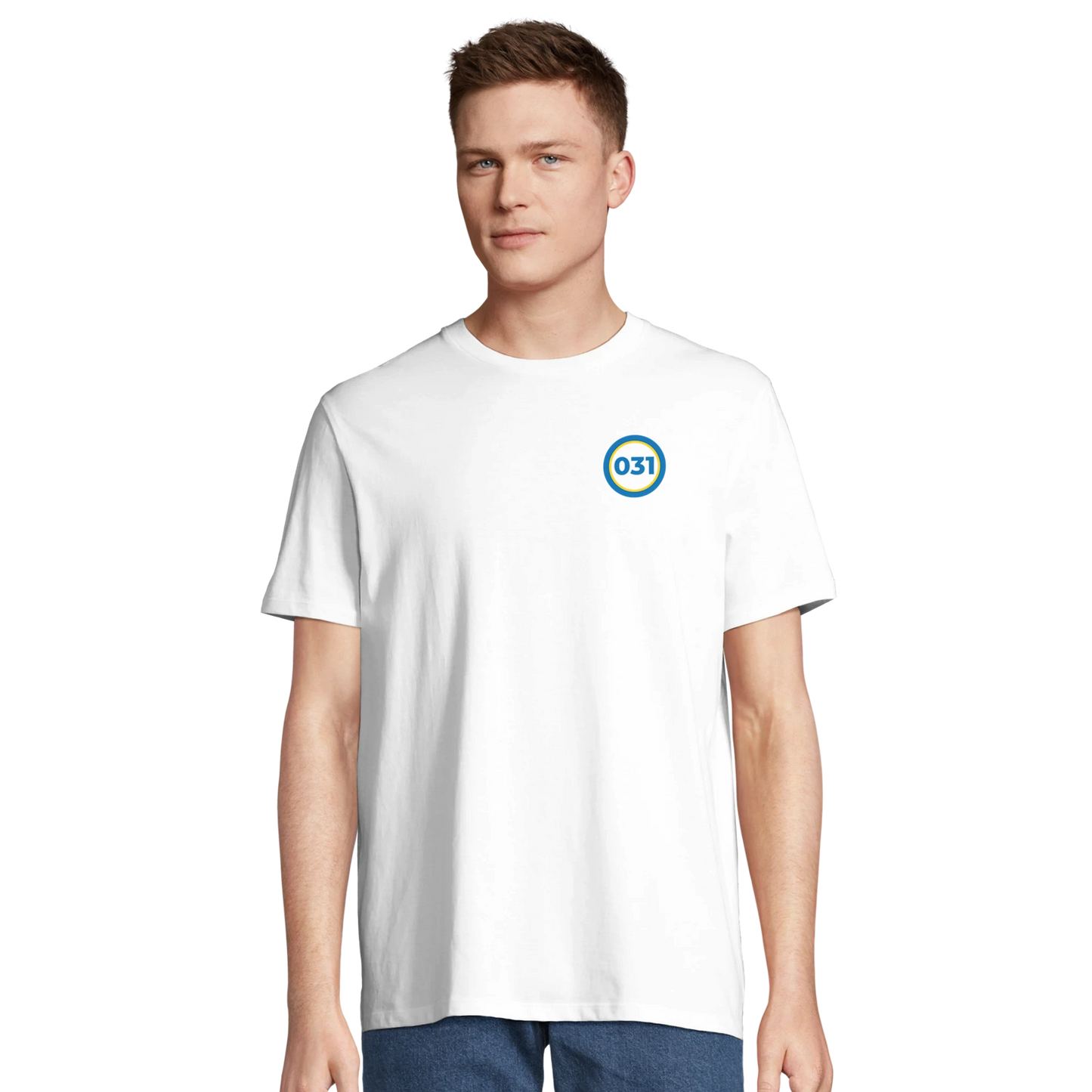 Man i 031 – T-shirt Rund Design Bröst – design från GBGMotiv, Göteborg