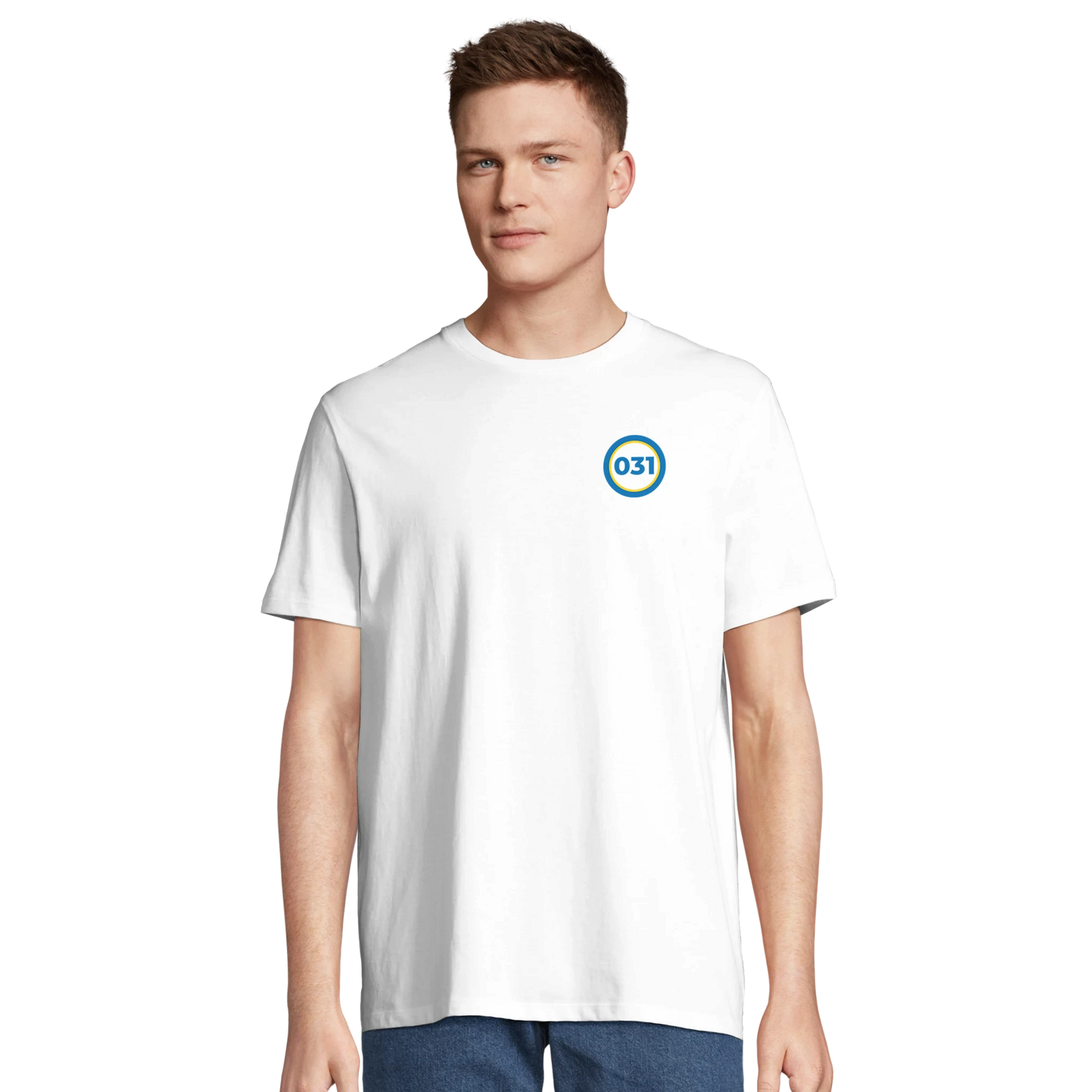 Man i 031 – T-shirt Rund Design Bröst – design från GBGMotiv, Göteborg