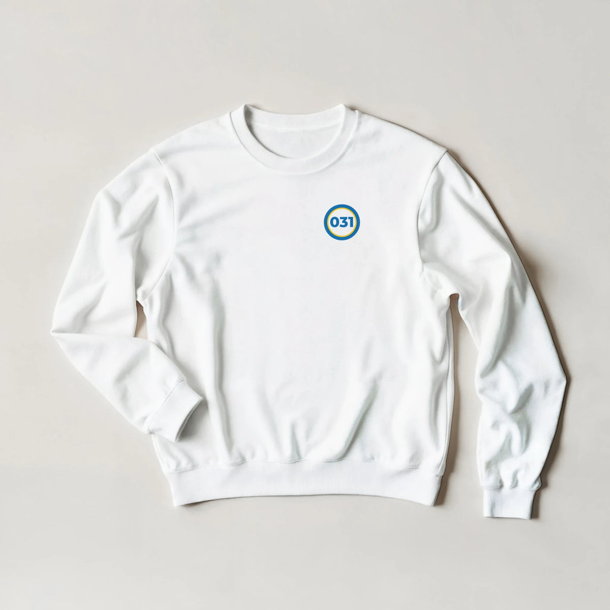 Framsida på 031 – Unisex Sweatshirt Rund Design Bröst – design från GBGMotiv, Göteborg