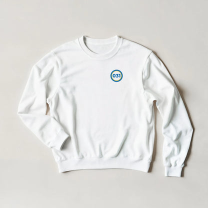Framsida på 031 – Unisex Sweatshirt Rund Design Bröst – design från GBGMotiv, Göteborg