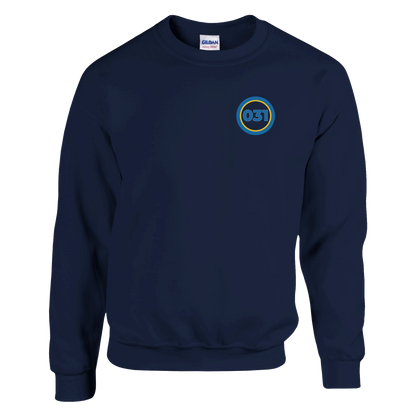 Marinblå 031 – Unisex Sweatshirt Rund Design Bröst – design från GBGMotiv, Göteborg