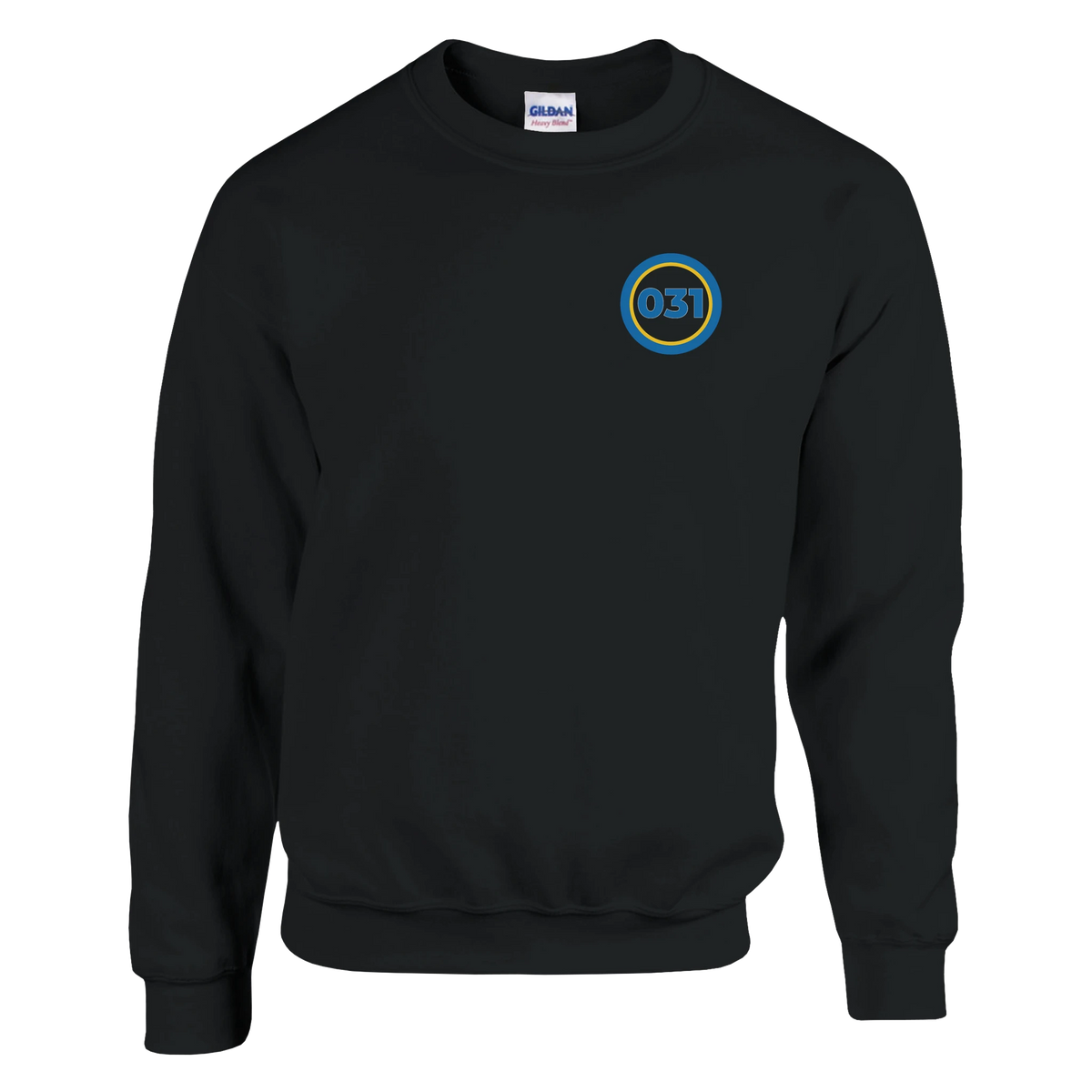 Svart 031 – Unisex Sweatshirt Rund Design Bröst – design från GBGMotiv, Göteborg