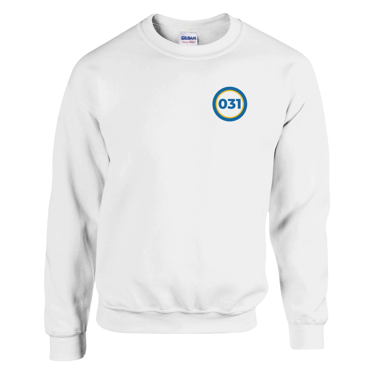 Vit 031 – Unisex Sweatshirt Rund Design Bröst – design från GBGMotiv, Göteborg