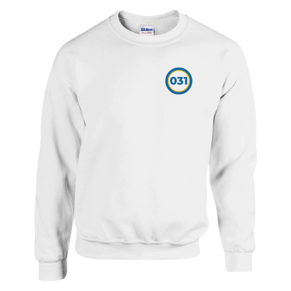 Vit 031 – Unisex Sweatshirt Rund Design Bröst – design från GBGMotiv, Göteborg