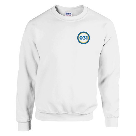 Vit 031 – Unisex Sweatshirt Rund Design Bröst – design från GBGMotiv, Göteborg