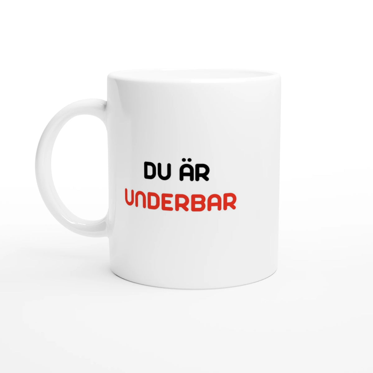 GBGMotiv presentmugg "Du är underbar", vit keramik