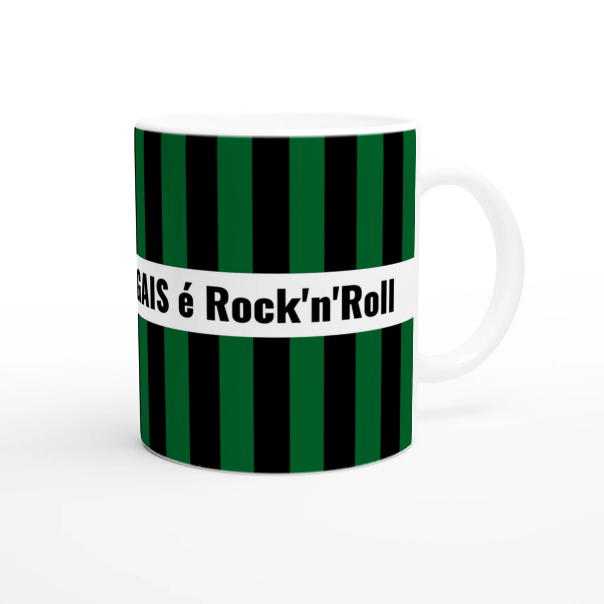 GAIS-mugg i grönt och svart, present till GAIS-supporter