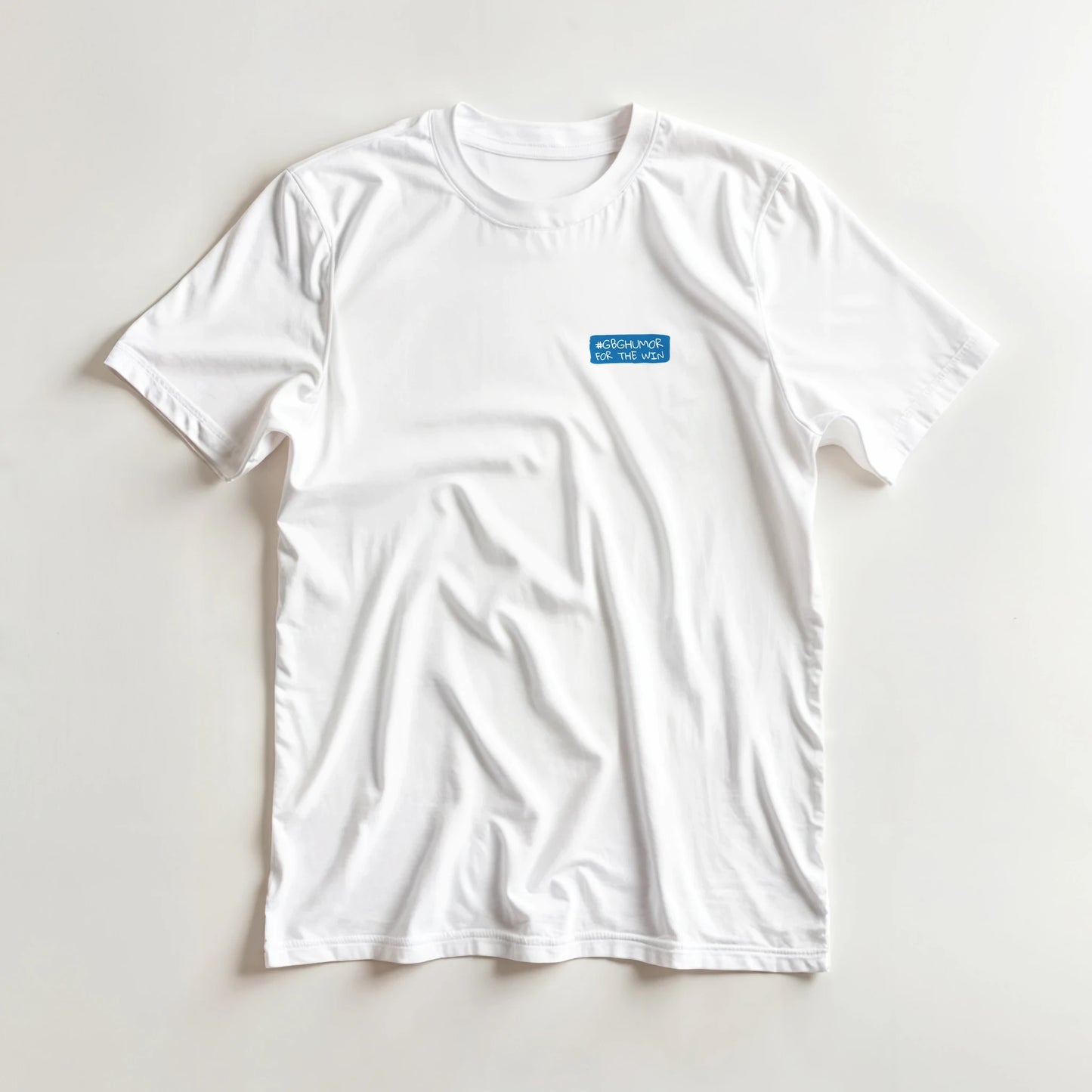 #GBGhumor – Göteborgsstil – Vit Front Heavyweight Unisex T-shirt – design från GBGMotiv, Göteborg