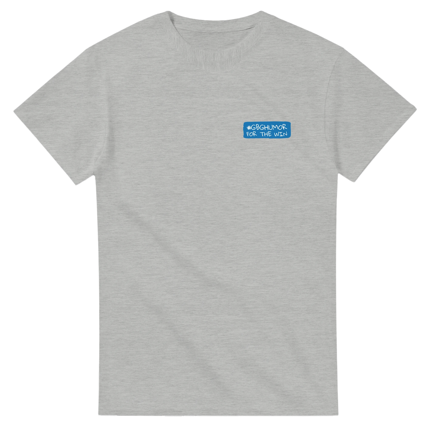 #GBGhumor – Göteborgsstil – Grå Heavyweight Unisex T-shirt – design från GBGMotiv, Göteborg