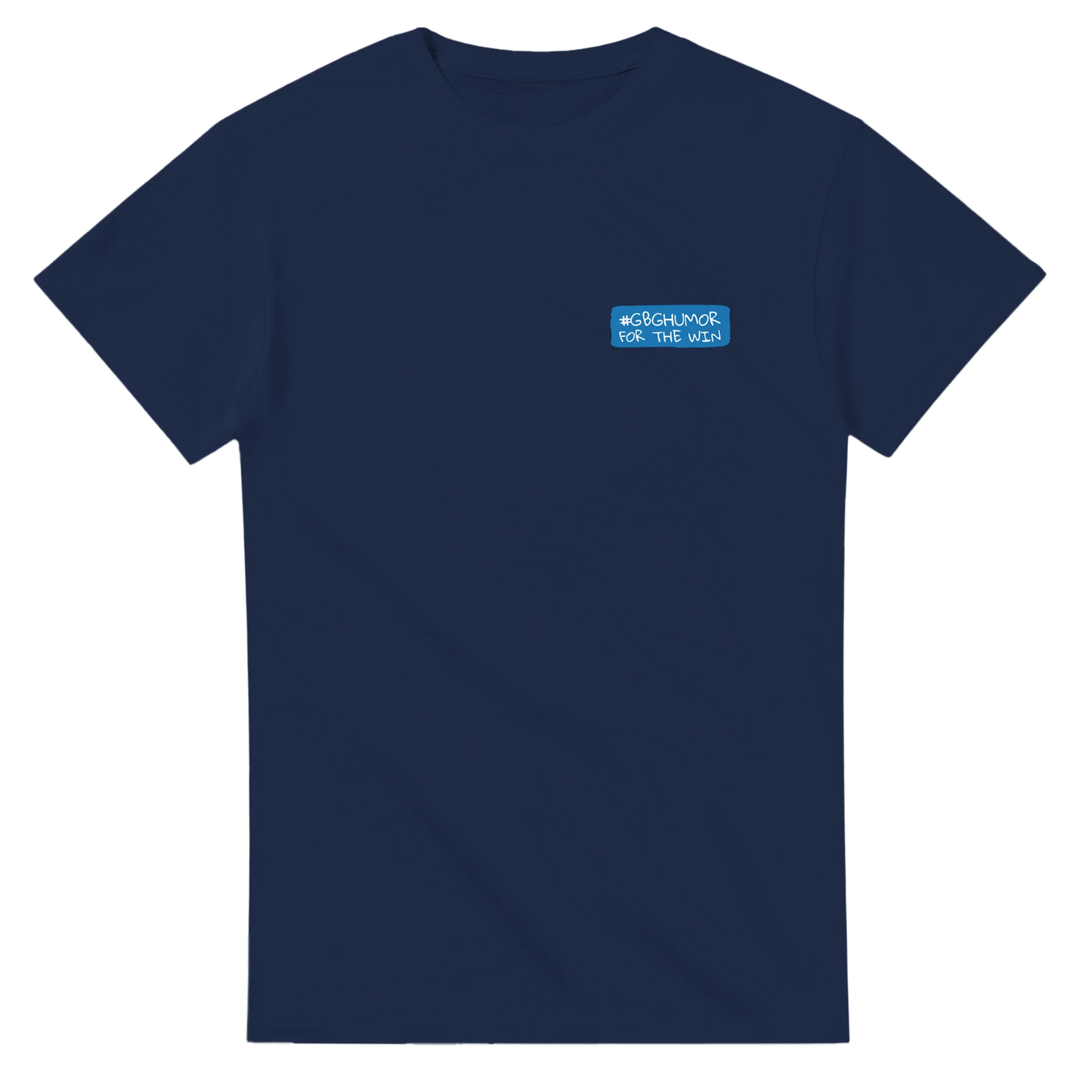 #GBGhumor – Göteborgsstil – Marinblå Heavyweight Unisex T-shirt – design från GBGMotiv, Göteborg
