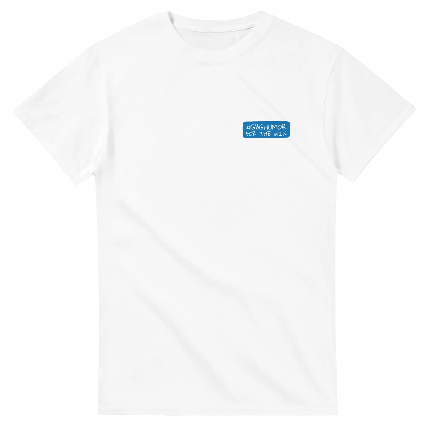 #GBGhumor – Göteborgsstil – Vit Heavyweight Unisex T-shirt – design från GBGMotiv, Göteborg
