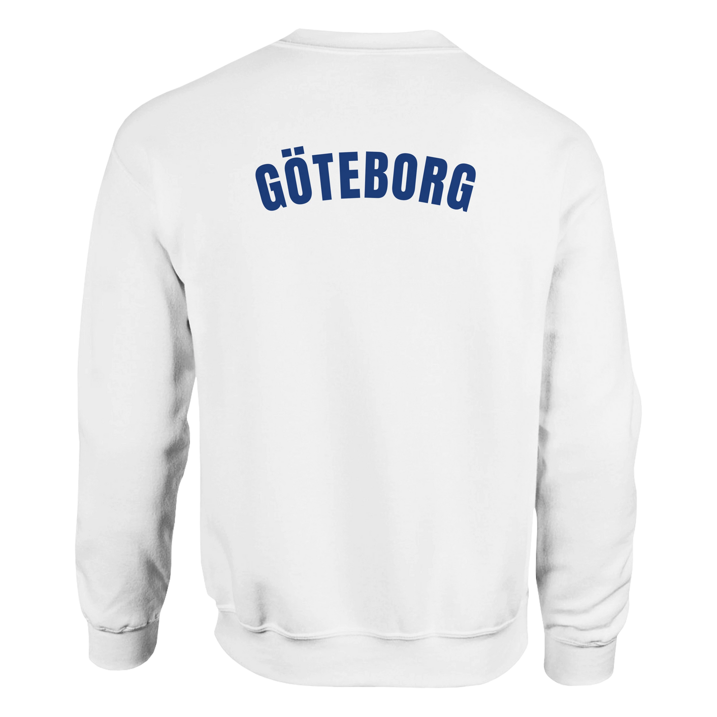 Göteborg – Bågformad Blå Typografi | Unisex Sweatshirt - GBGMotiv