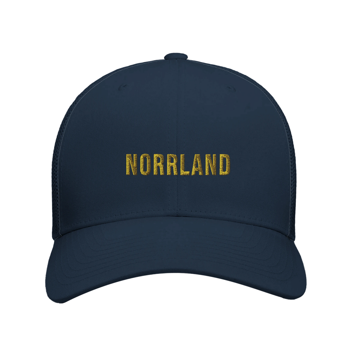 Marinblå truckerkeps med Norrland broderat i guld