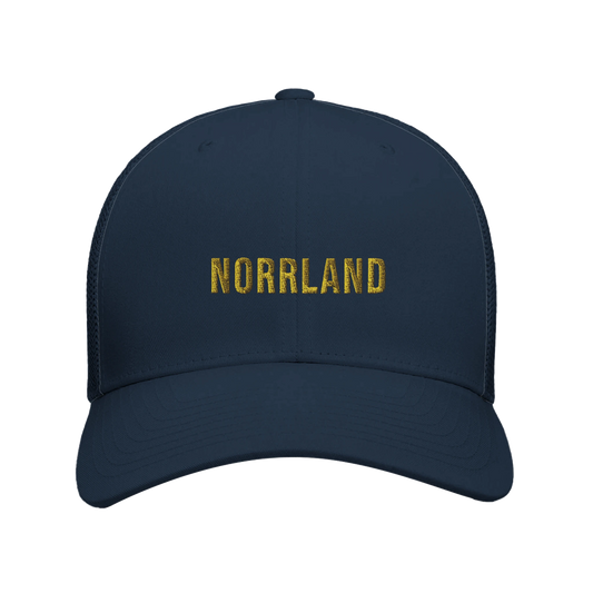 Marinblå truckerkeps med Norrland broderat i guld