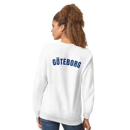 Göteborg – Bågformad Blå Typografi | Unisex Sweatshirt - GBGMotiv