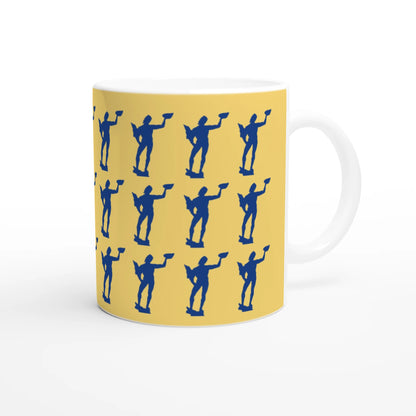 Poseidonmugg Göteborg – närbild på mönster
