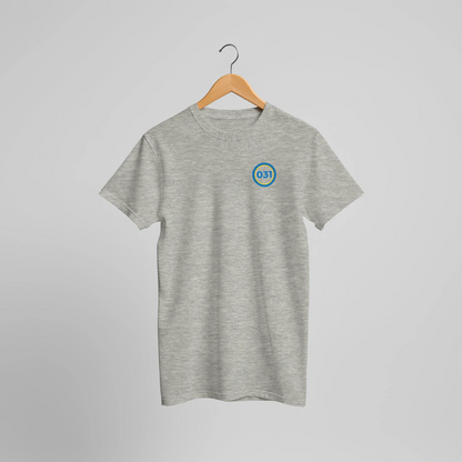 Grå t-shirt med Göteborgs riktnummer 031 över bröstet.