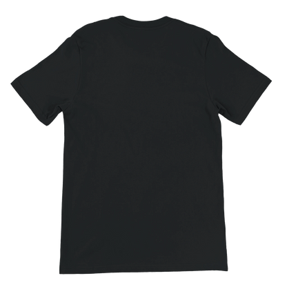 Baksida av svart t-shirt med 031 på bröstet.